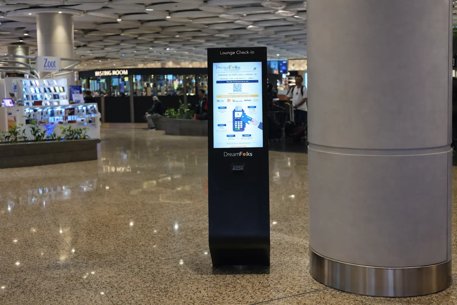 Lounge access check-in Kiosk for airports solutions