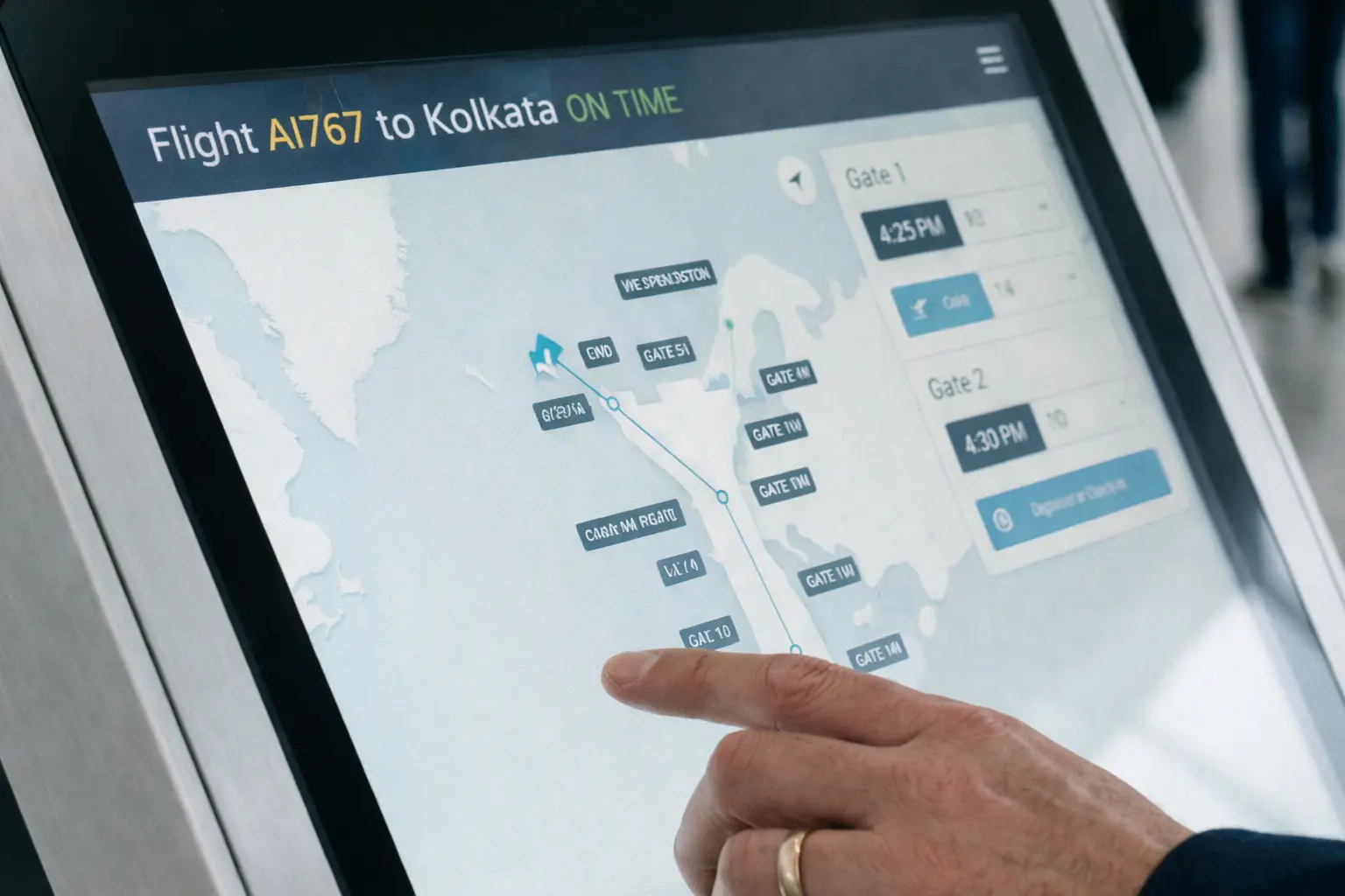 Passenger processing kiosk for airport solutions